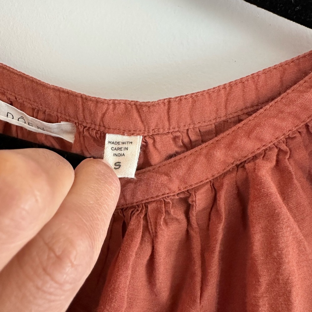 Women's Doen Rust Puff Sleeve Top - Picture 5 of 8
